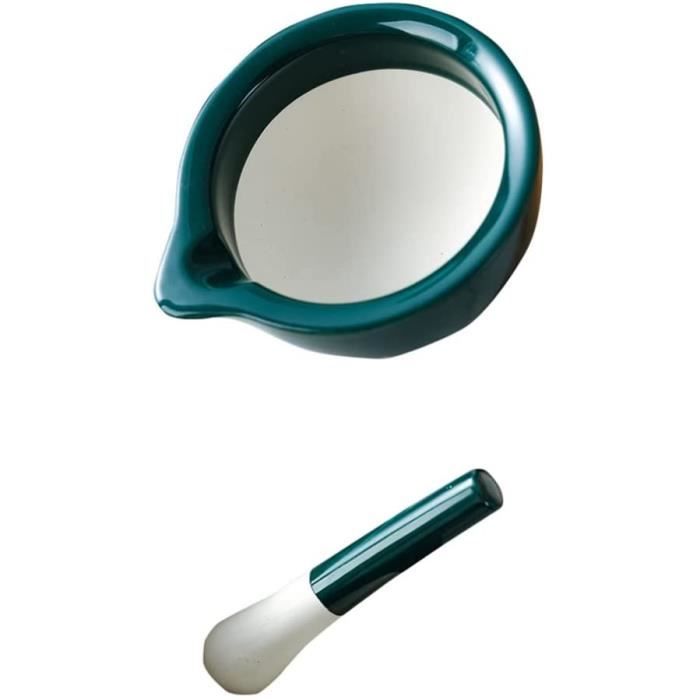 Amosfun Mortier Pilon Verre Bol à Broyer pour Épices Plantes Médicinales Mortier avec Pilon pour Cuisine Laboratoire