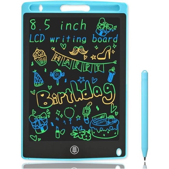 Lot De 2 Tableaux D'écriture LCD Genialba 12'' - Couleurs, écran Effaçable, Pour Enfants 2-7 Ans - 2