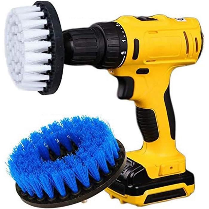 SPTA Brosse Jantes Perceuse Microfibre - Nettoyage Voiture Sans Rayures, Brosse Roue Électrique Efficace