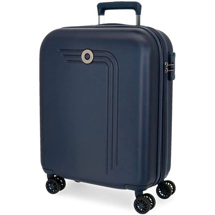 Valise Cabine Rigide YOETEY - 57x37x23 Cm, ABS Léger, Roulettes Multidirection, Serrure TSA, Bleu, 35.2 L