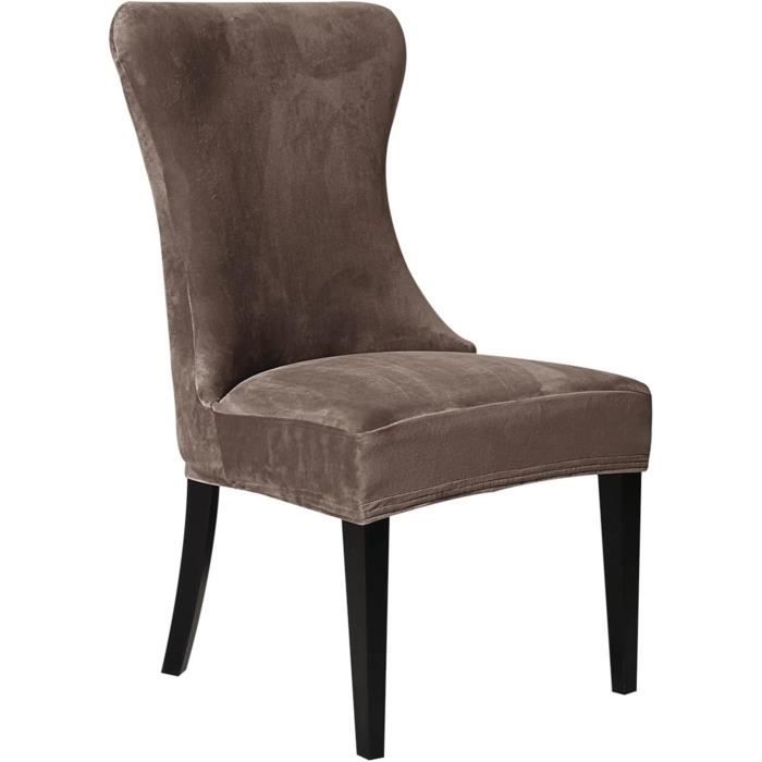 Housse De Chaise De Salle À Manger À Dossier Incurvé Extensible Housse