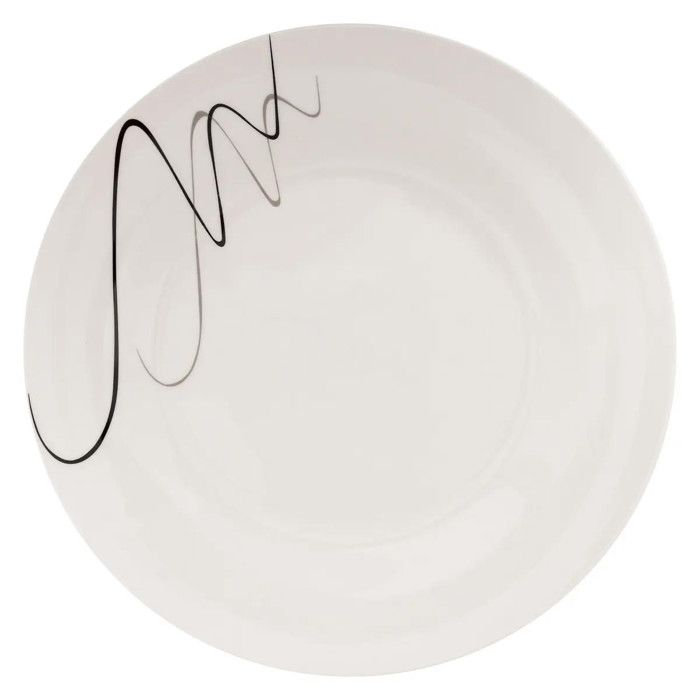 Service de Table 18 Pièces Pablo 26cm Blanc & Noir