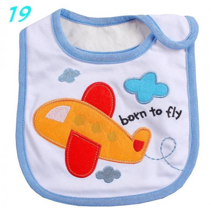 Version 19 40 Style 0 3 Ans Bebe Fille Garcon Impermeable A L Eau Dessin Anime Serviette Enfants Bambin Diner Alimentation Achat Vente Bavoir Cdiscount