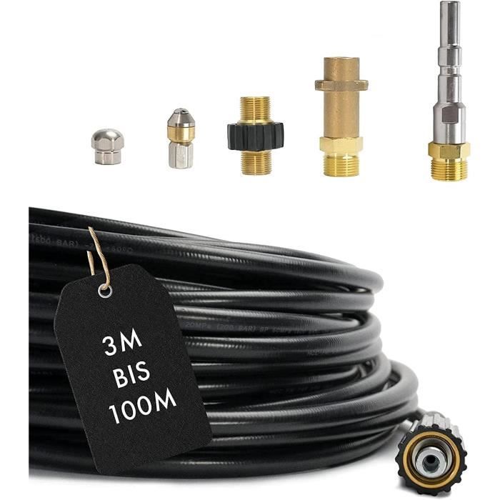 Ufixed Tuyau De Nettoyage Haute Pression M22 14mm - 3600 PSI Kit Raccordement Rapide