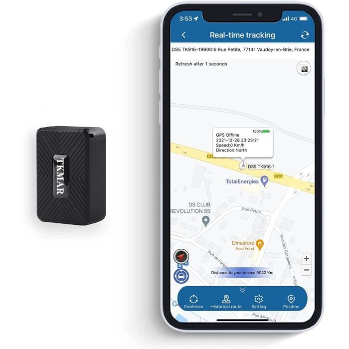 LIWI-Traceur GPS Voiture sans Carte Sim pour Valise Chat Chien Moto Velo  avec Micro Mini Taille Suivi en Temps Réel Geolocalis[41] - Cdiscount Auto