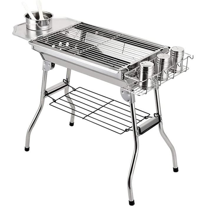 YOSOO Gril de barbecue pliant extérieur Barbecue au charbon de bois
