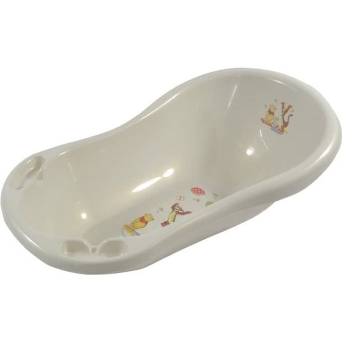Baignoire Bebe 84 Cm Disney Winnie L Ourson Blanc Nacre Blanc Noir Achat Vente Baignoire Cdiscount