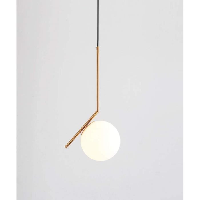 Lustre Moderne Boules De Verre - Suspension Nordique Pour Salon