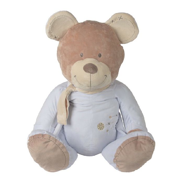 Peluche Geante Ours Calin Bleu 1 Metre Doudou Nicotoy 100 Cm Enfant 1er Age Cdiscount Puericulture Eveil Bebe