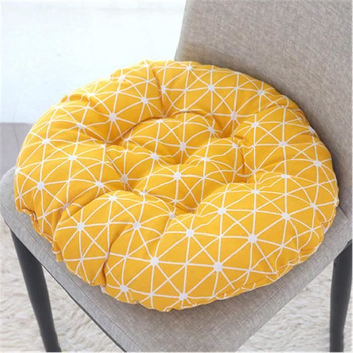 Sunnypillow Lot De 4 Coussins Chaise Rotin 40x45x5 Cm – Rembourrés Noirs Avec Rubans Intérieur/Extérieur