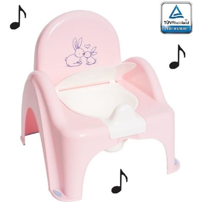 Pot de toilette musical pour bébé enfant fauteuil chaise thème Lapin