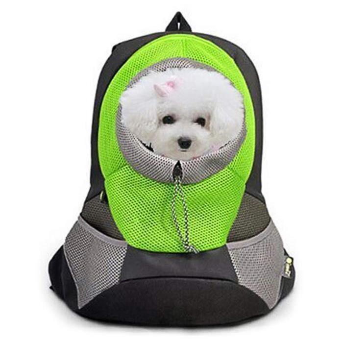 S Sac Transport Chien Chat En Avion Sac A Dos Transport Pour Chien Chat Porte Chien Ventral Chaud 38 30 14 Cm Vert Cdiscount