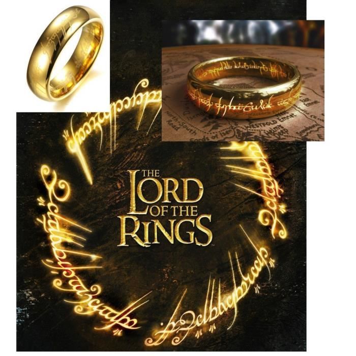 Bague du film le seigneur des anneaux lord of the ring anneau mon precieux Achat Vente bague anneau Cdiscount