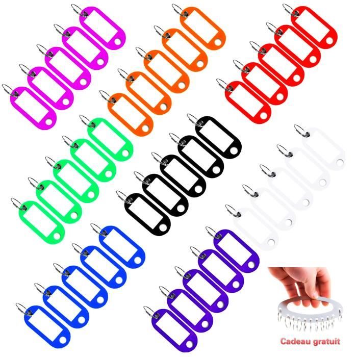 40 Capuchons Silicone Colorés Pour Clés - Étiquettes D'Identification, 8 Couleurs - Marque Uxcell