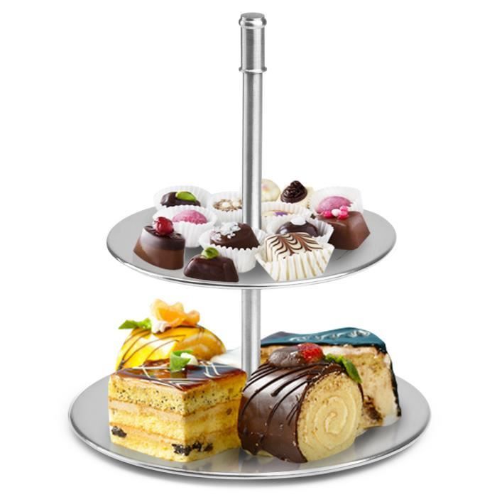 Presentoir A Gateaux 2 Etages Support Etagere Pour Patisserie Plateau A Dessert Cdiscount Maison