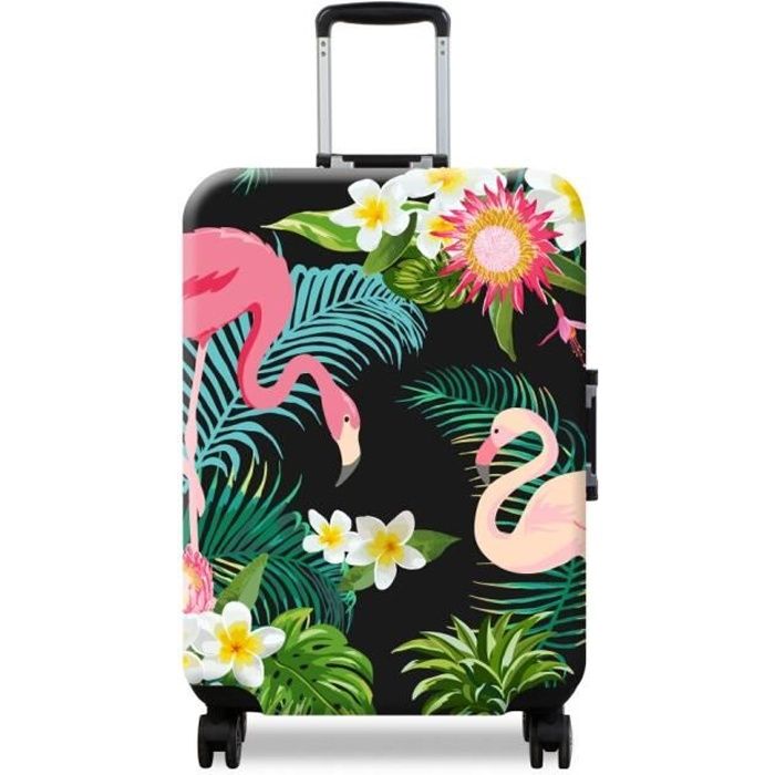 couleurs assorties Amosfun Lot de 5 étiquettes de bagage en PVC avec motif de flamant rose et licorne pour valises cartes créatives avec boucle pour sac à dos 