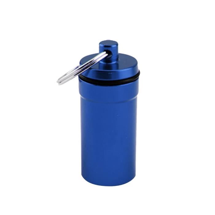 Portable Pilulier - LEWW - Boîte à Pilules Porte-Clés - Mini Pilulier - Aluminium Étanche - Foto 13