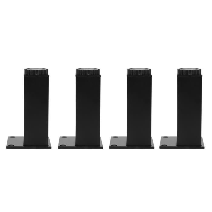 ZJCHAO Jambe d'armoire 4pcs Pieds Réglables en Alliage d'Aluminium Support de Pieds de Canapé Lit pour Armoire Placard Accessoire
