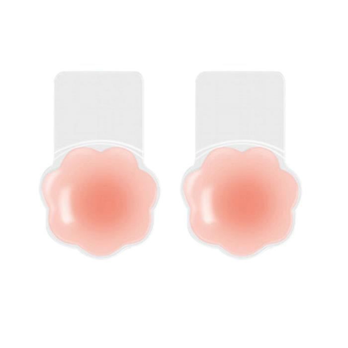 2 Paires De Soutiens-gorge Adhésifs Invisibles – Silicone Réutilisable, Sans Armatures, Pour Robes Dos Nu (taille B)