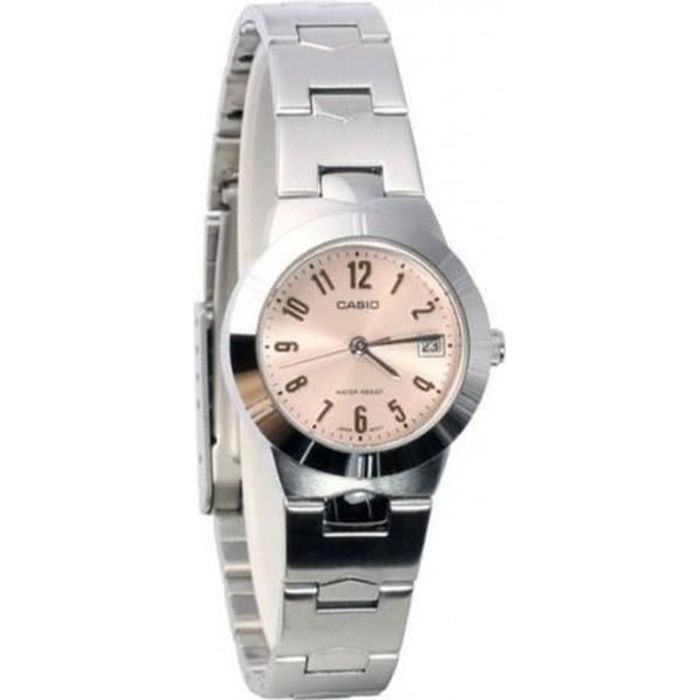 Casio Femme Montre Femme Casio Analogique-Numérique - Bracelet Acier Inoxydable - Élégante Et Fiable Montre Quartz Collection 05