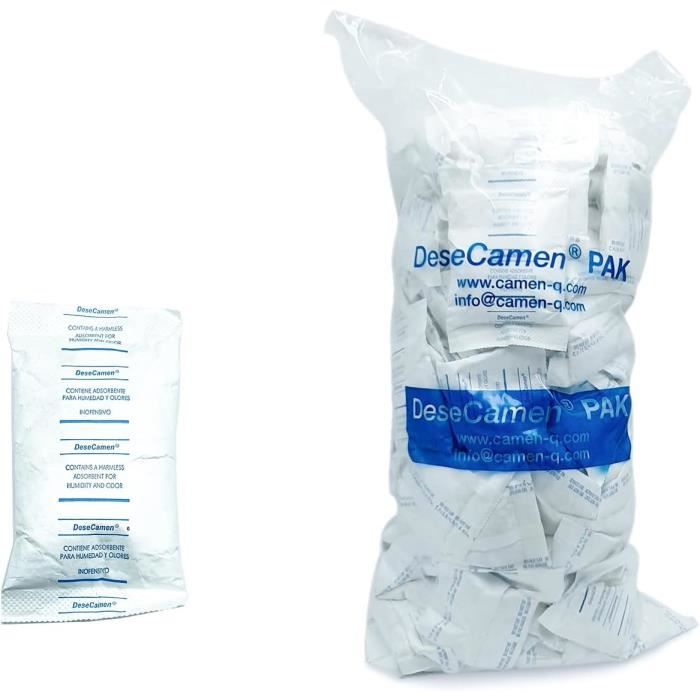 Lot De 30 Bidons Déshumidificateurs Gel De Silice 100g - Indicateur Couleur, Réutilisables, Marque Wisesorb
