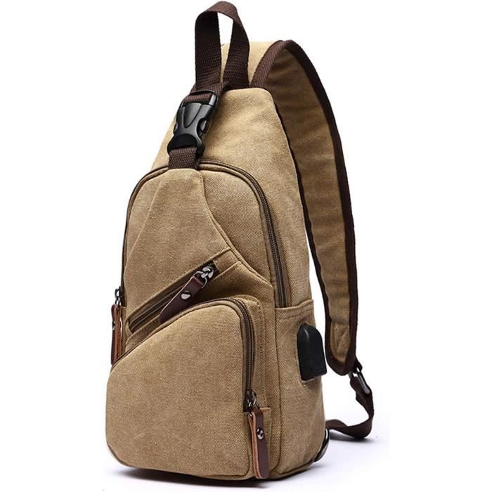 NEWIROVE Sac Banane Poitrine – 30x20x8 Cm, Léger 270g, Imperméable, Sangle Réglable, Pour Homme Femme – Randonnée, Cyclisme, Voyage, Travail