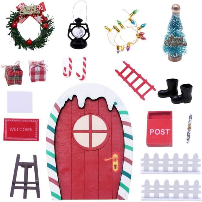 Accessoires Miniatures Pour Lutin Farceur De Noël - Set De Salle De Bain (12 Pièces) - Pour Décorer La Porte Du Lutin, Créer Des Scénarios