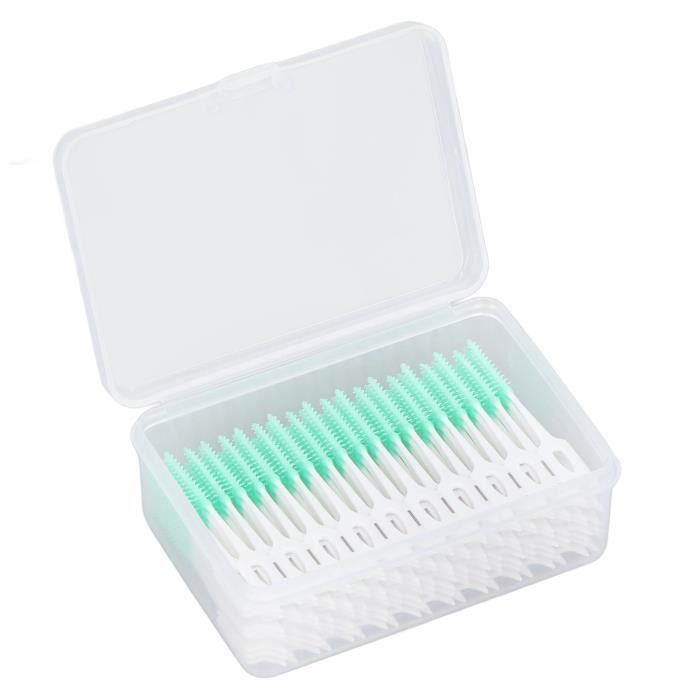 Cikonielf brosse de nettoyage dentaire Brosse interdentaire jetable doux fil de nettoyage dentaire cure-dents pour soins