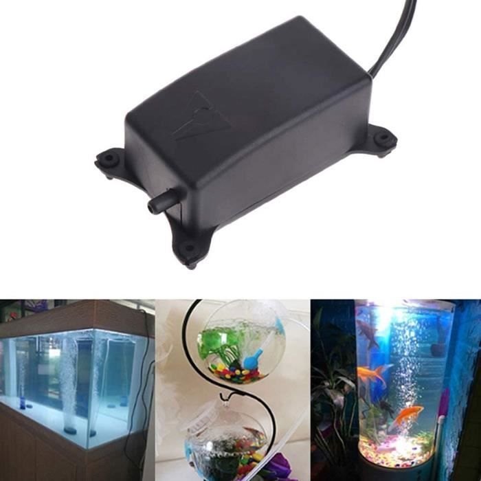 Comparer les prix de Pompe à oxygène pour Aquarium Pompe à air Ultra silencieuse de la Pompe à air daquarium 2W 1.2L / M puissante adaptée à