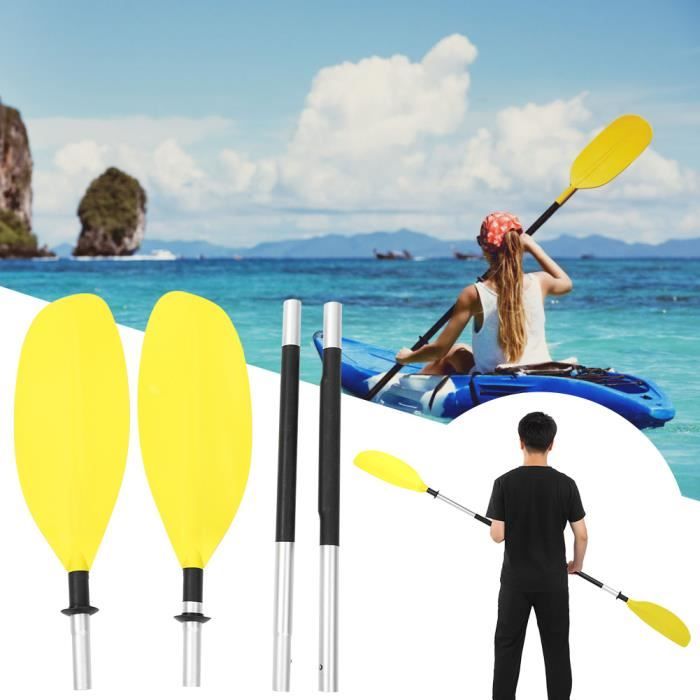 2 Pagaies Démontables Pour Kayak Gonflable - Aluminium Et PP - Longueur Réglable 128/155 Cm