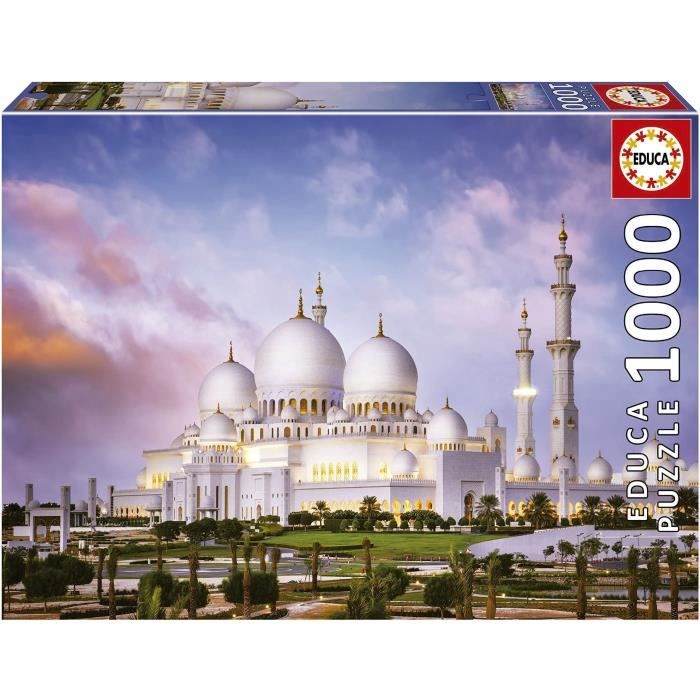 Puzzle - EDUCA - Grande Mosquee Cheikh Zayed - 1000 pièces