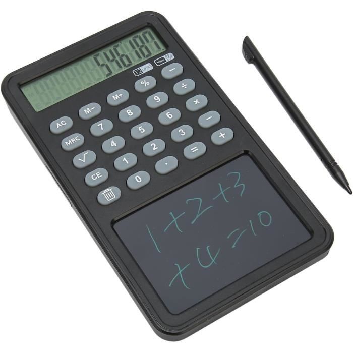 Calculatrice Scientifique Écran LCD 10 Chiffres - Portable Avec Gros Boutons, Idéale Étudiants (Bleu)