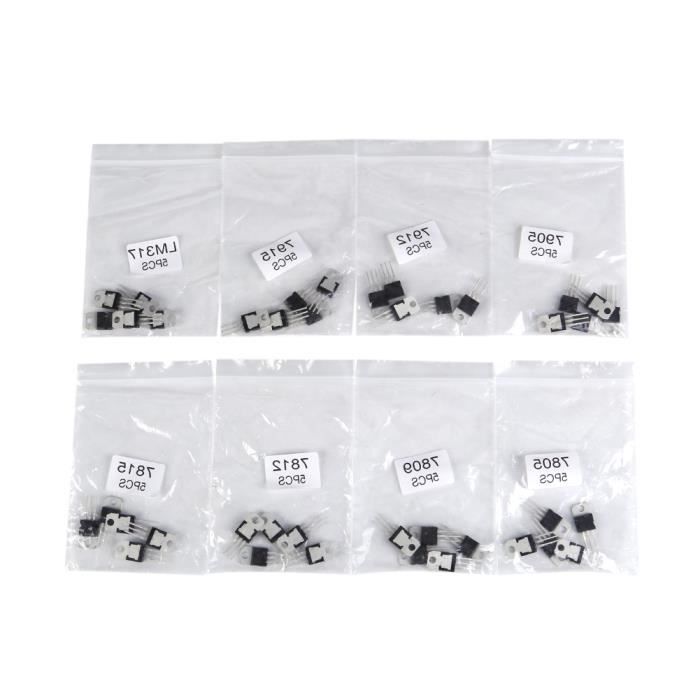 Assortiment Kit 8 Types Assortiment de transistors, Transistor, pour
