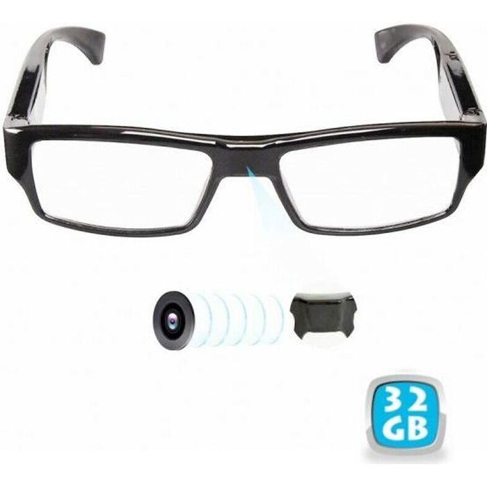 Lunettes de Vue Cam ra Espion 32Go 1080P HD avec Objectif