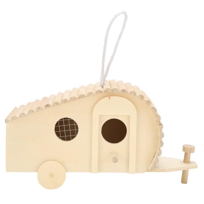 BOFUNX 2pcs Kit Maison D’Oiseau En Bois à Peindre Avec Carillon - Activité Manuelle DIY Enfants