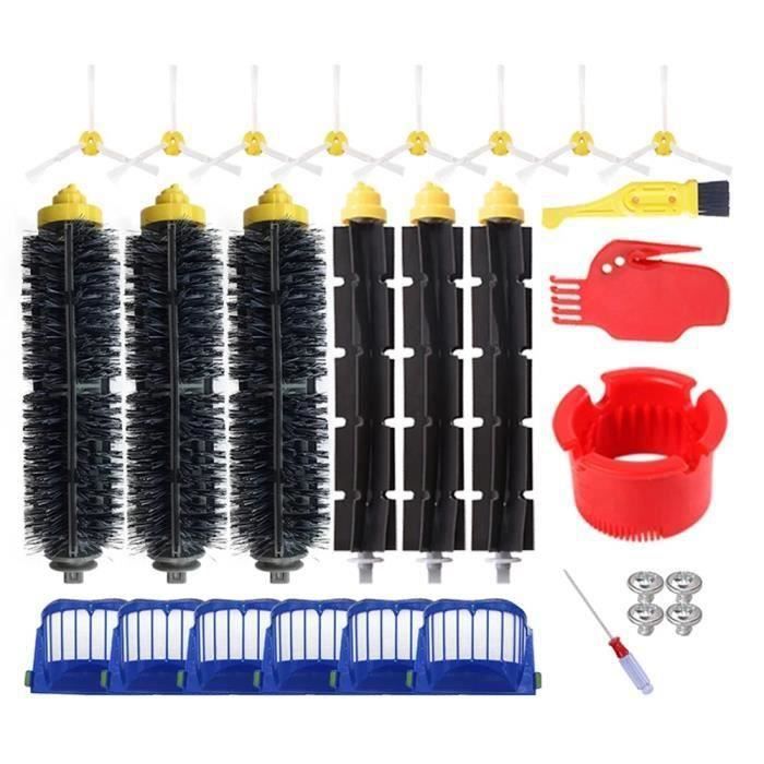 Brosse De Batteur 3 Bras Pour Irobot Roomba 600 610 620 625 630 650 Outil Nettoyage Avec Soies Souples Kit Piece Rechange Aspirateur 97867061