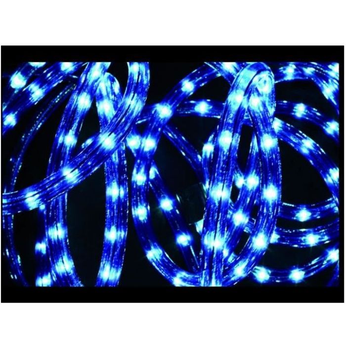 Tuyau lumineux 5 m 24 LED par mètre bleu 5 couleurs Pour lintérieur et