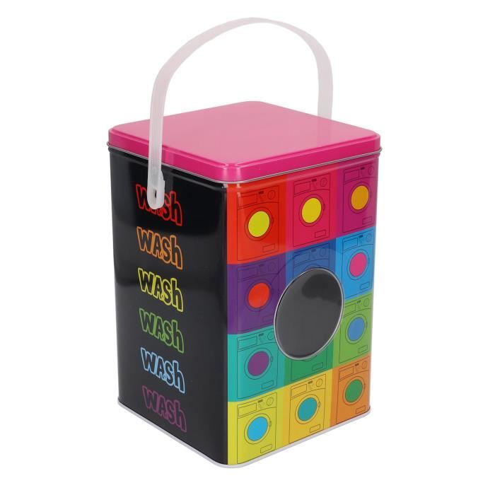 Lot De 2 Corbeilles BranQ Home Essential Avec Couvercle Design Rotin