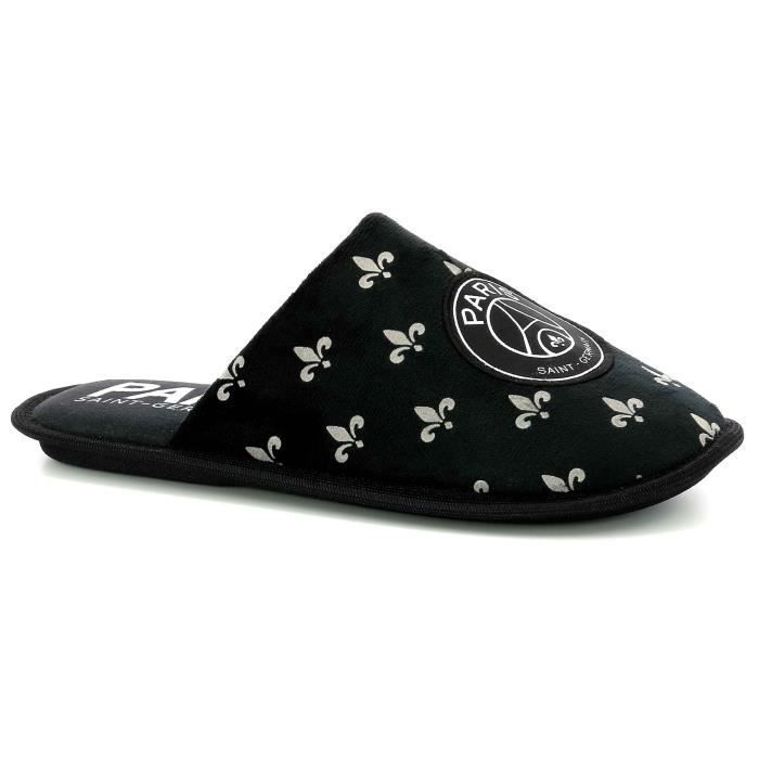 PSG Chaussons Officiels Paris Saint Germain - Matière Polyester Douce - Supporteur 100% Officiel - Confortables Et Chaleureux