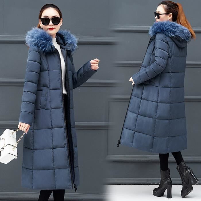 Manteau long deals velours femme