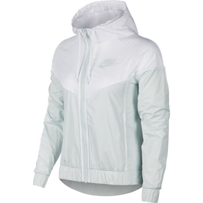 veste nike windrunner noir et blanc