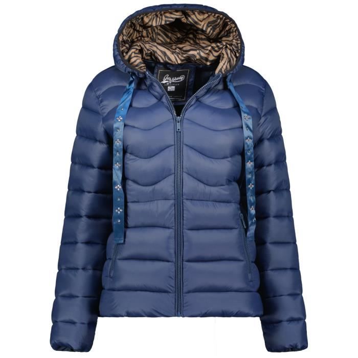 Doudoune fine femme bleu shop