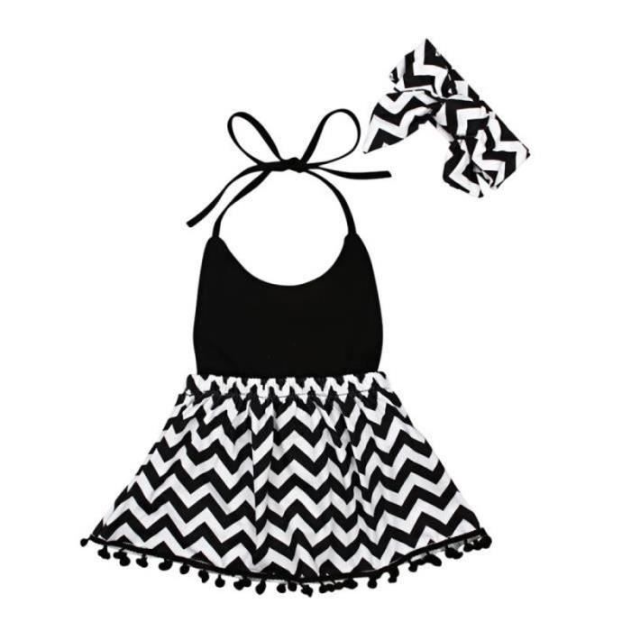 Robe Licou Bébé - Imprimé Chevron Multicolore - Taille M - NEUVE Avec étiquettes