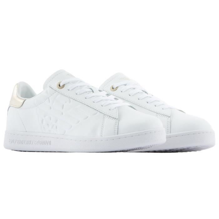 EA7 Pour Des Hommes Baskets à Grand Logo, Noir