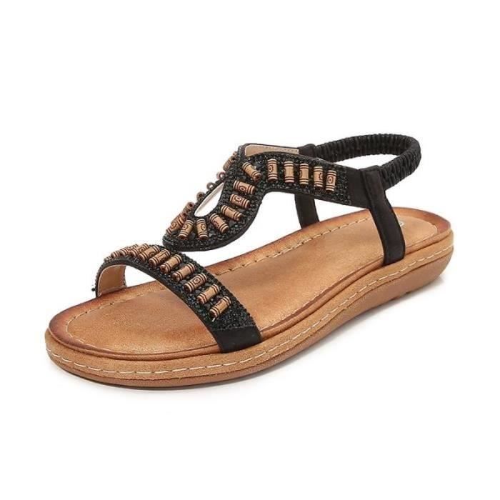 Mules Sandales Femme Homme Été - Plates Avec Boucle, Cuir Suédé Et Semelle Liège Confortable