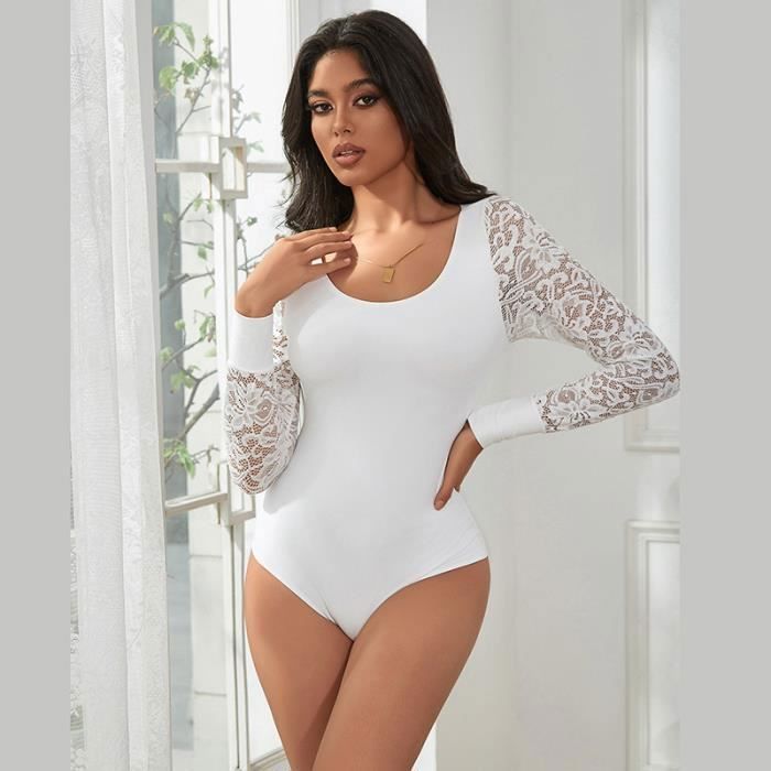 Body Femme Manches Courtes - Découpe Carrée, 100% Polyester, Boutons-pression, élégant Et Polyvalent