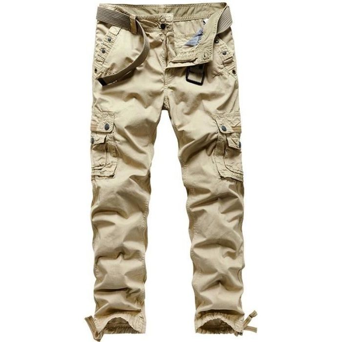 Pantalon Costume Homme En Coton – Coupe Droite Avec Stretch – 5 Poches – Pour Travail, Serveur, Occasions Formelles - 12