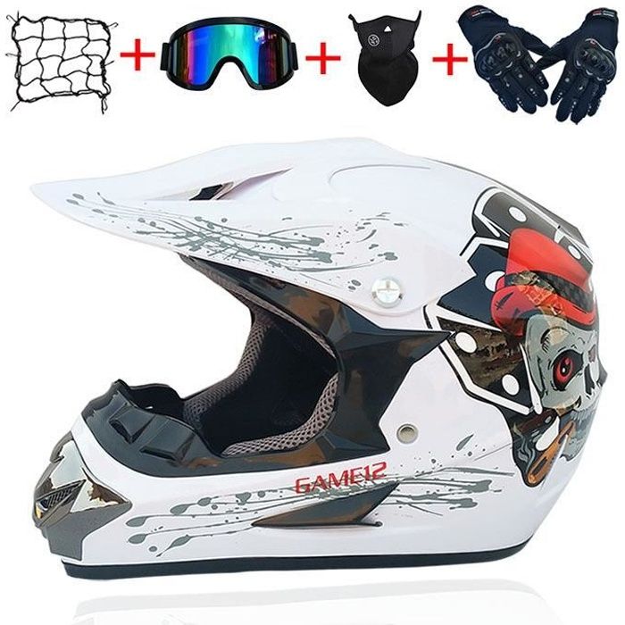 CASQUE ENFANT MOTO CROSS QUAD VTT BMX ROSE JLP RACING