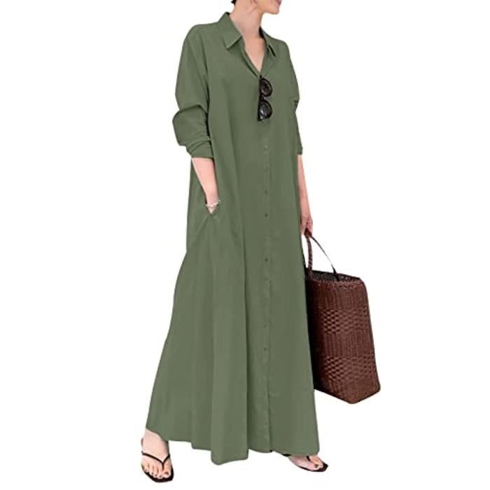 Robe Demi-Manches Décontractée Droite