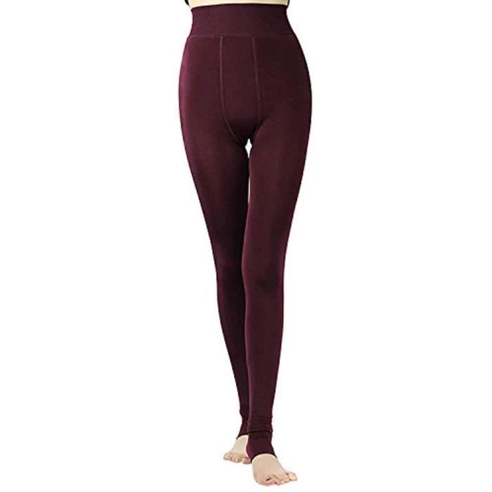 Leggings Fille Hiver Épais Chaud Doublés Polaire - Pantalon Thermique Coton Confortable Ugitopi